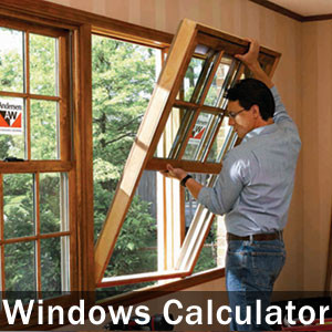 replacement window price estimator inputs